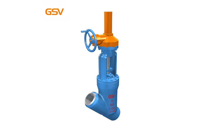 Cast Y type hydrogenation (sulfur resistant) globe valve