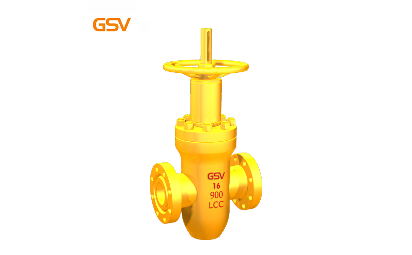 High pressure sulphur-resistant flat gate valve