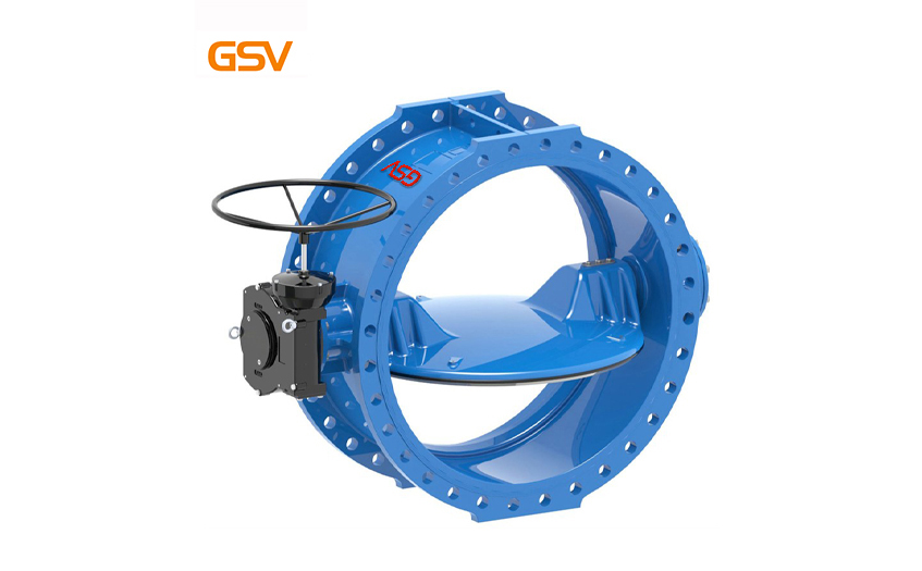 Double flange triple eccentric butterfly valve