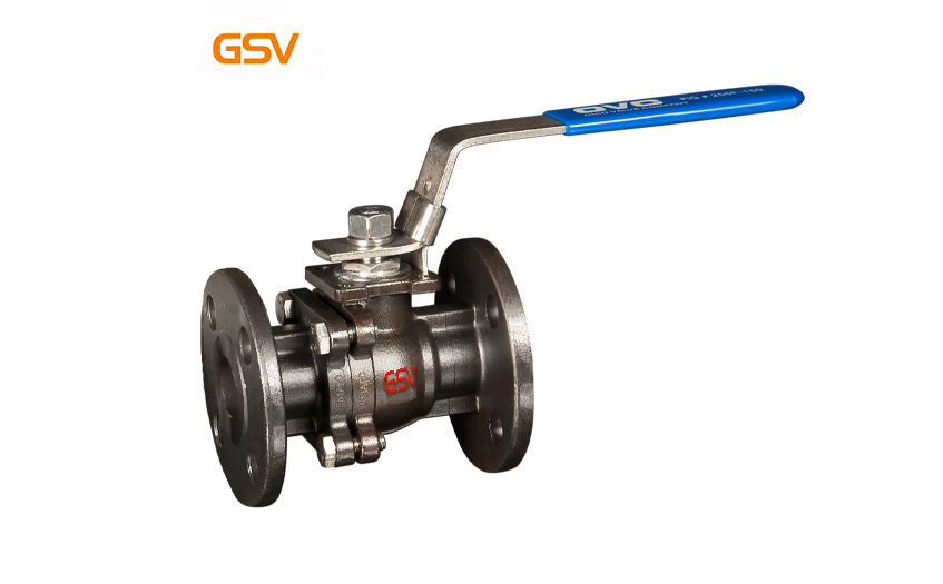 Two-piece manual ball valve