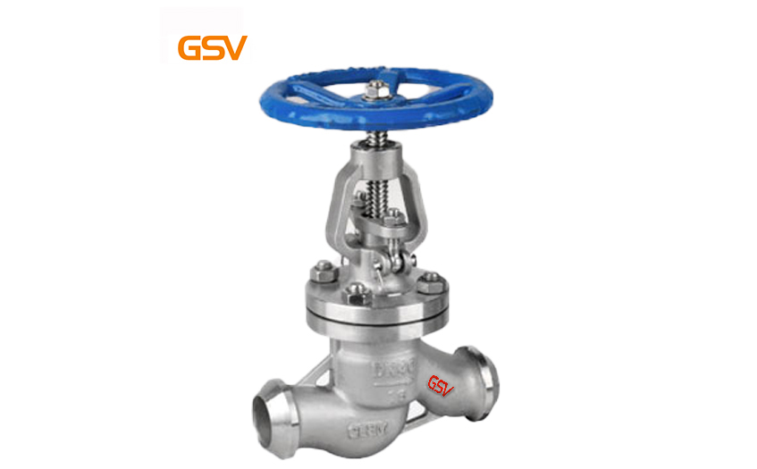 Welded end globe valve