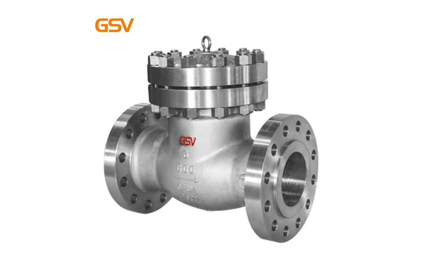 Flanged swing check valve